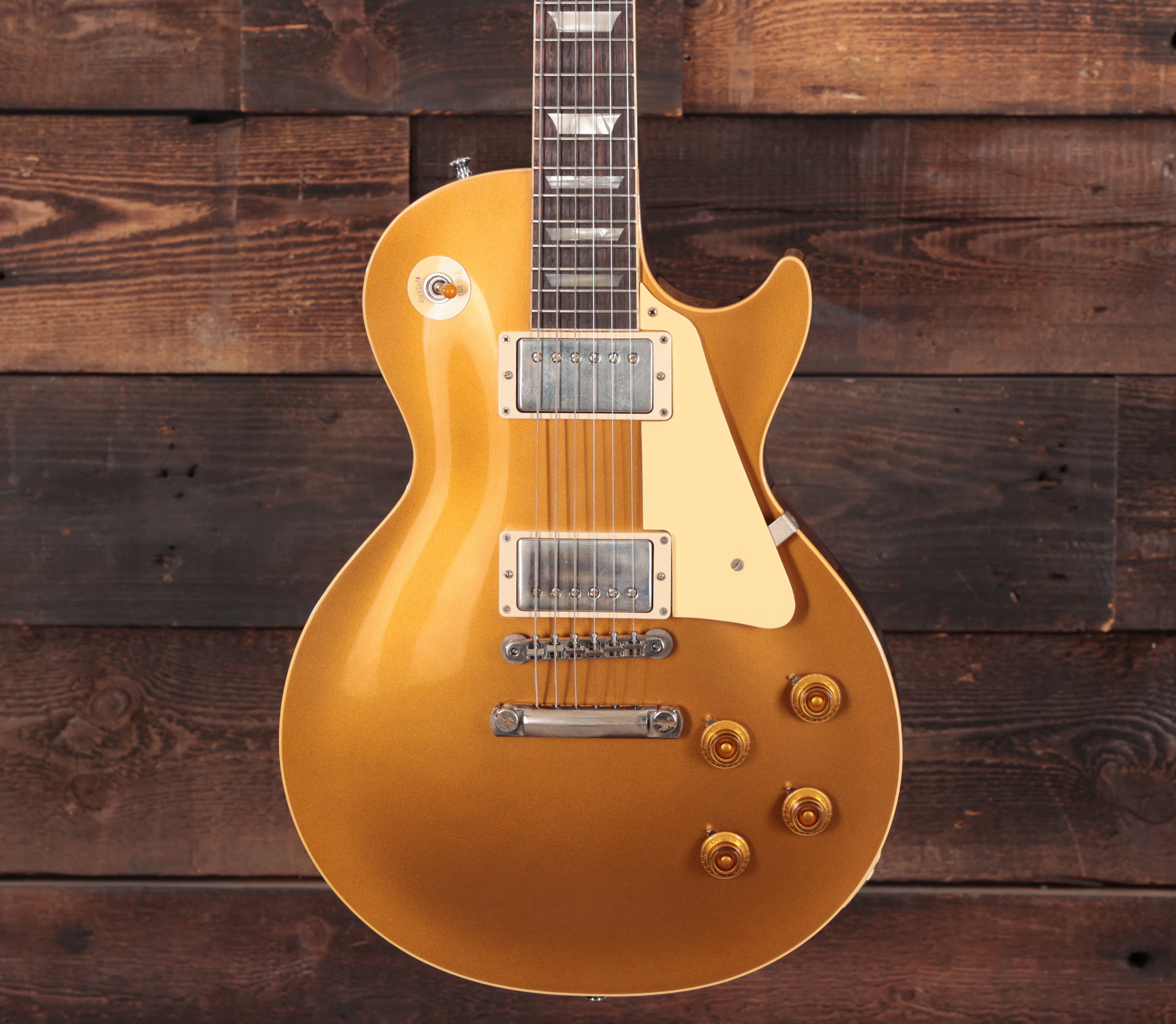 Les Paul 1957 Gold Top Bigsby スタイルジャパビン Les Paul 1957 Gold Top Bigsby スタイルジャパビン - メルカリ